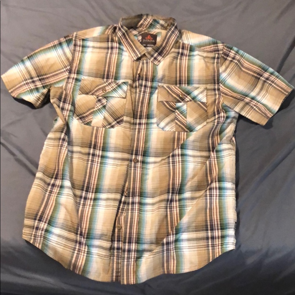 PrAna men’s short sleeve button down